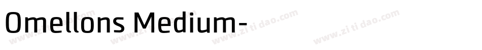 Omellons Medium字体转换